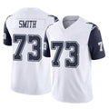 Yuxns D.Cowboys #73 Tyler Smith Player White-Navy Limited Vapor F.U.S.E. Home Game Stitched Jerseys