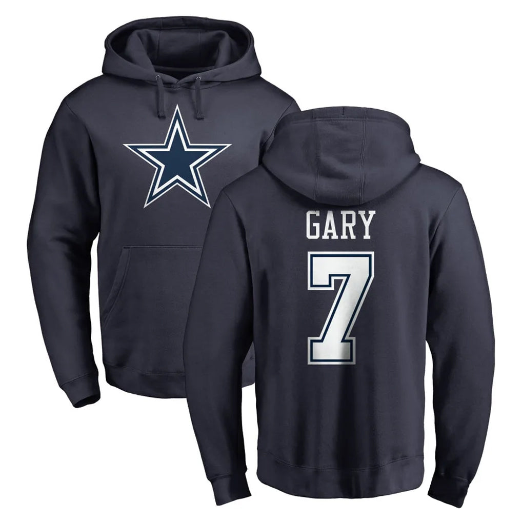 Yuxns D.Cowboys #7 Rashan Gary Player Navy Pullover Hoodies Limited Stitched Jerseys