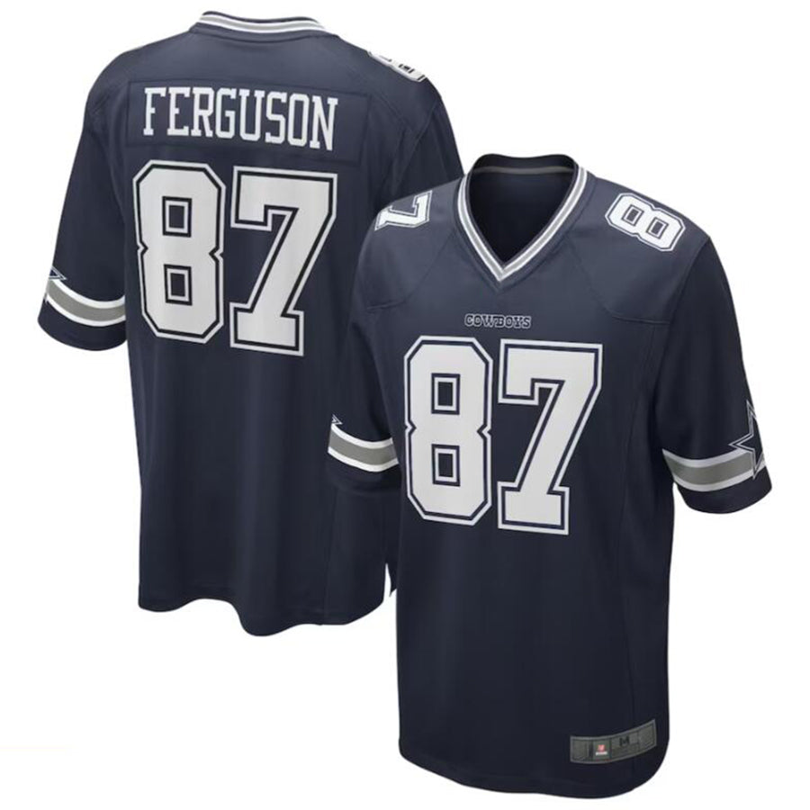 Yuxns D.Cowboys #87 Jake Ferguson Navy Game Jersey American Stitched  Jerseys