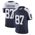 Yuxns D.Cowboys #87 Jake Ferguson Player Navy-White Limited Alternate Vapor Untouchable Home Game Stitched Jerseys