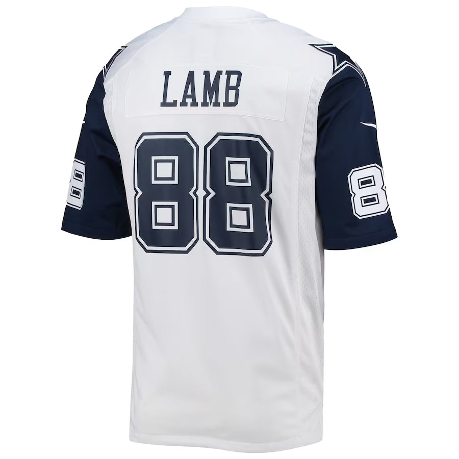 Yuxns D.Cowboys #88 CeeDee Lamb Player White Alternate Game Stitched Jerseys