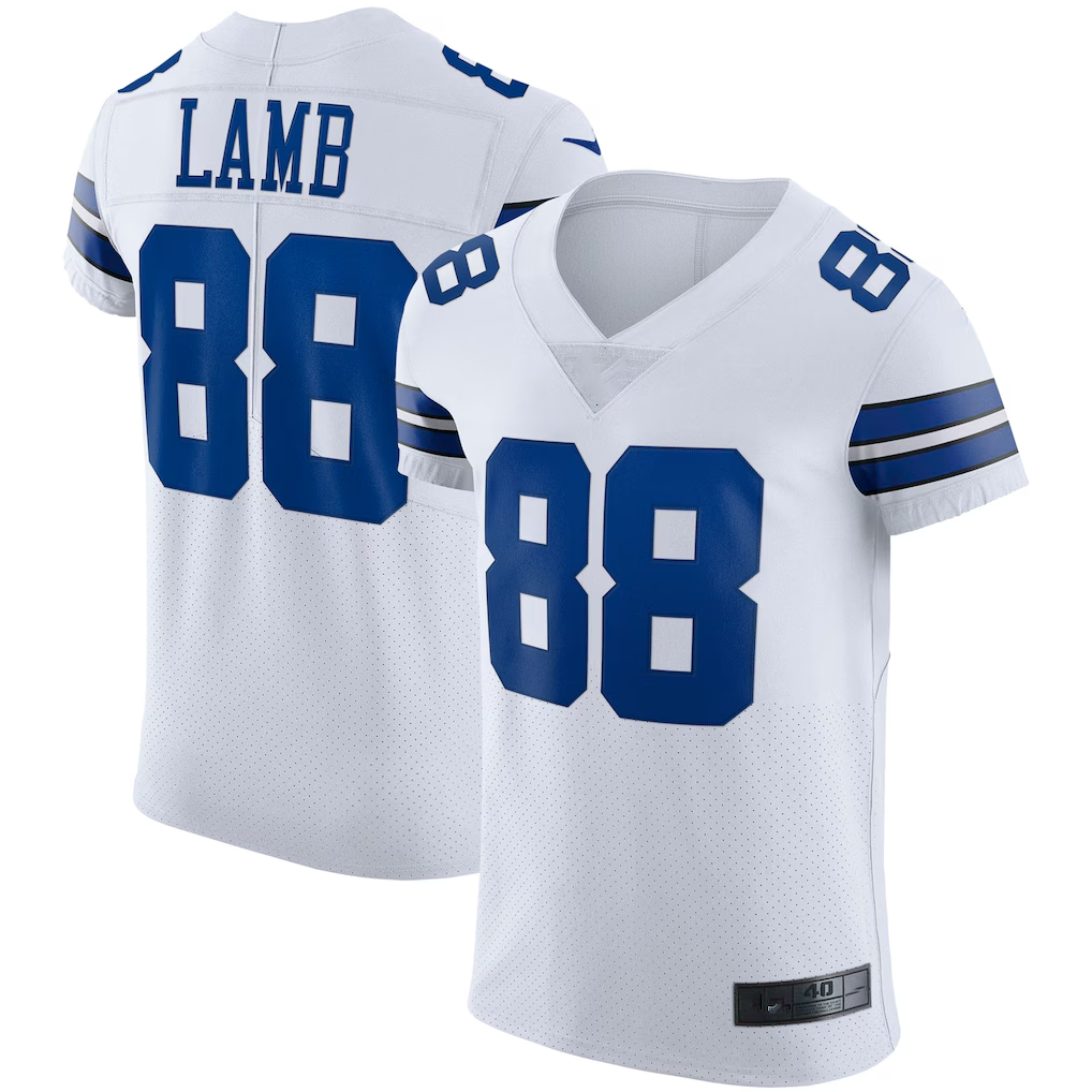 Yuxns D.Cowboys #88 CeeDee Lamb White Vapor Elite Stitched Jerseys