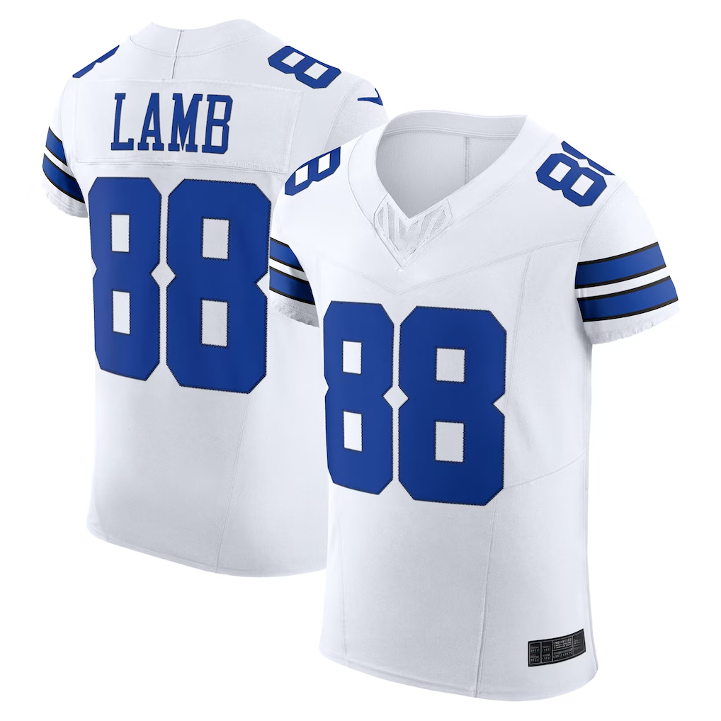 Yuxns D.Cowboys #88 CeeDee Lamb White Vapor F.U.S.E. Elite Stitched Jerseys
