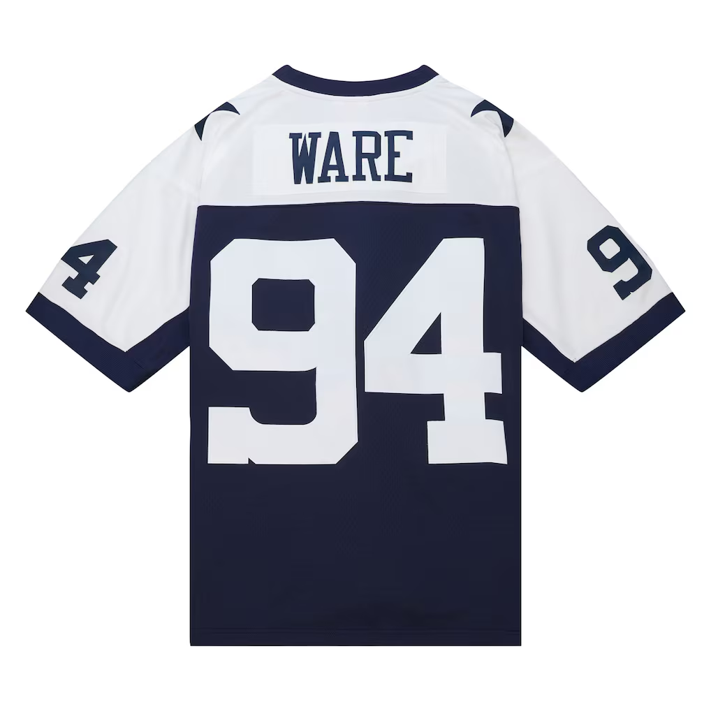 Yuxns D.Cowboys #94 DeMarcus Ware Mitchell & Ness Navy 2011 Alternate Legacy Replica JerseyReplica Stitched Jerseys