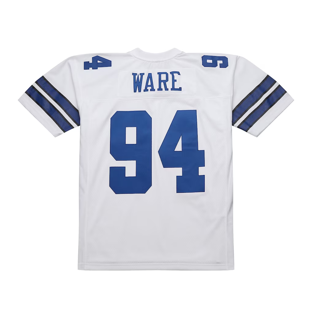 Yuxns D.Cowboys #94 DeMarcus Ware Mitchell & Ness White 2005 Legacy Replica Puhic Game Stitched Jerseys