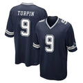 Yuxns D.Cowboys #9 KaVontae Turpin Player Navy Home Game Stitched Jerseys