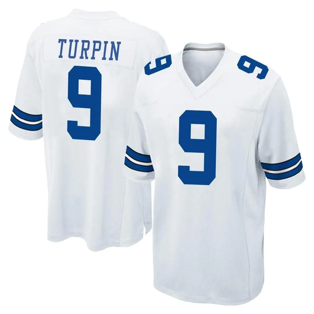 Yuxns D.Cowboys #9 KaVontae Turpin Player White Home Game Stitched Jerseys