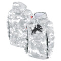 Yuxns D.Lions Arctic Camo Salute to Service Hoodies Limited Game Blank Player Stitched Jerseys
