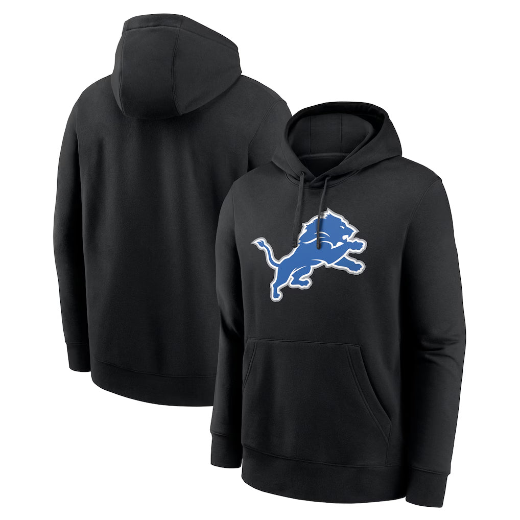 Yuxns D.Lions Black Salute to Service Pullover Hoodies Limited Blank Player Stitched Jerseys