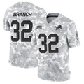Yuxns D.Lions #32 Brian Branch Player Arctic Camo Salute to Service Limited Stitched Jerseys