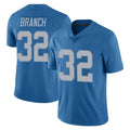 Yuxns D.Lions #32 Brian Branch Player Blue Limited Throwback Vapor Untouchable Stitched Jerseys