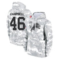Yuxns D.Lions #46 Jack Campbell Player Arctic Camo Salute to Service Hoodies Limited Game Stitched Jerseys