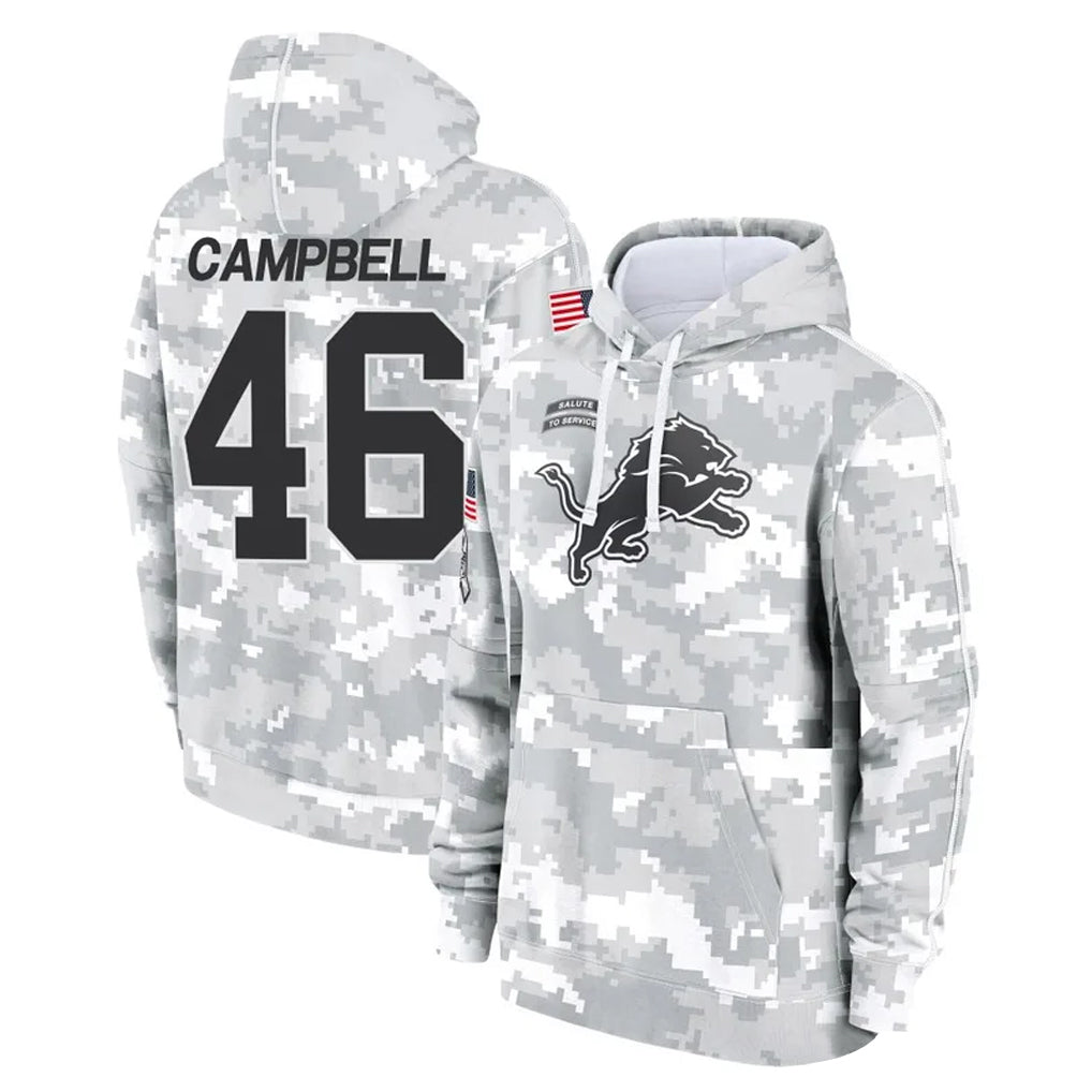 Yuxns D.Lions #46 Jack Campbell Player Arctic Camo Salute to Service Hoodies Limited Game Stitched Jerseys