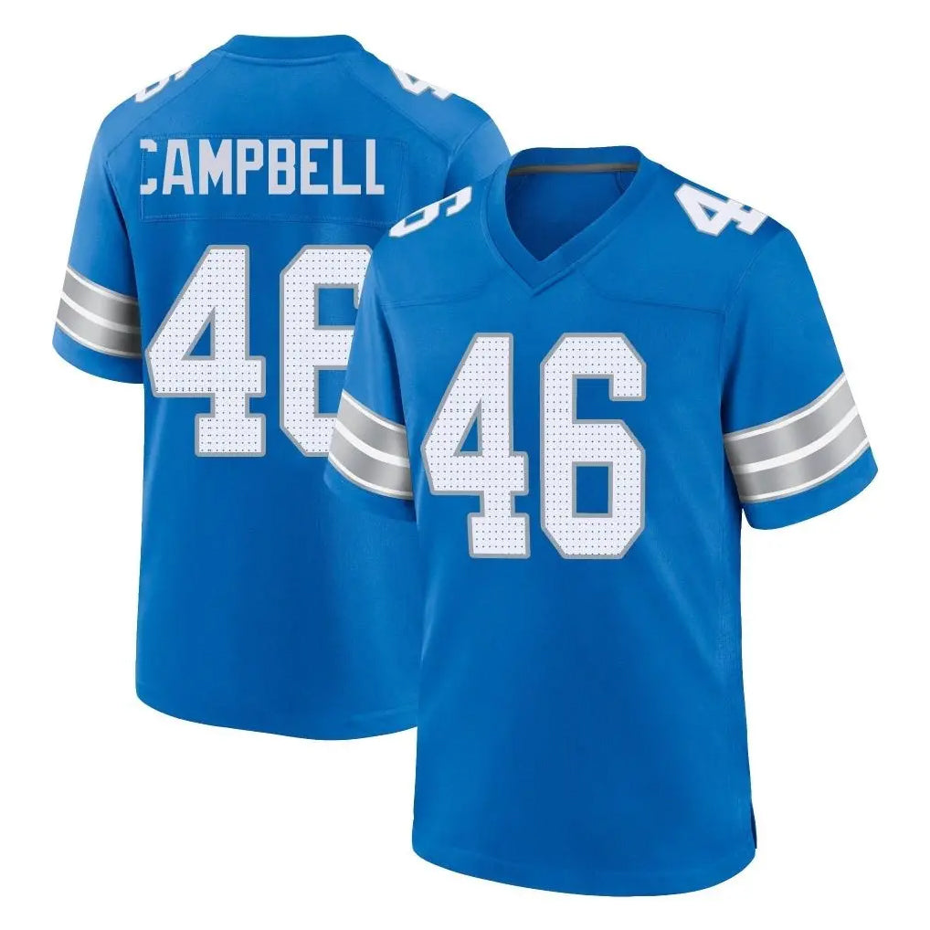 Yuxns D.Lions #46 Jack Campbell Player Blue Alternate Home Game Stitched Jerseys