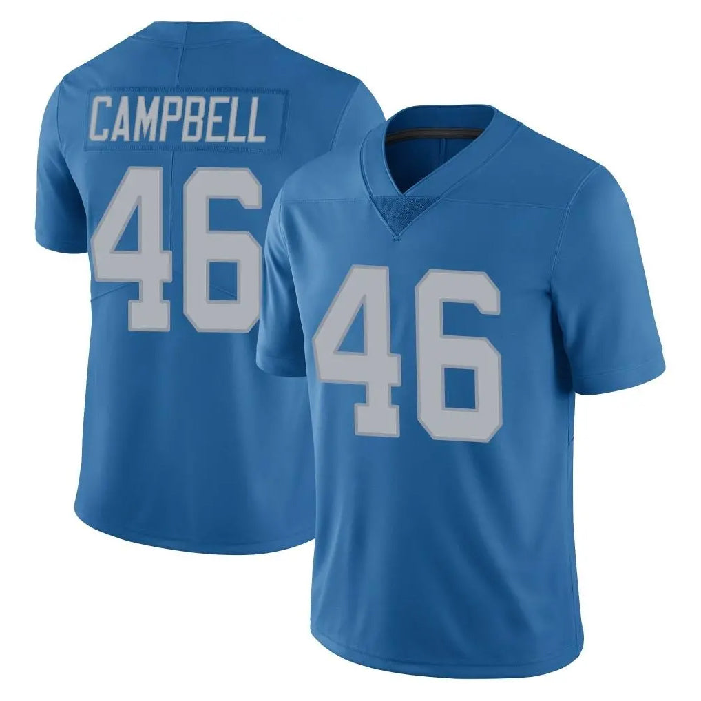 Yuxns D.Lions #46 Jack Campbell Player Blue Limited Throwback Vapor Untouchable Stitched Jerseys