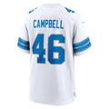 Yuxns D.Lions #46 Jack Campbell White White Game Stitched Jerseys