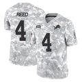 Yuxns D.Lions #4 D.J. Reed Player Arctic Camo Salute To Service Limited Stitched Jerseys