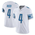 Yuxns D.Lions #4 D.J. Reed Player White Limited Vapor Untouchable Home Game Stitched Jerseys