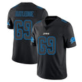 Yuxns D.Lions #69 Tate Ratledge Player Black Impact Limited Home Game Stitched Jerseys