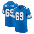 Yuxns D.Lions #69 Tate Ratledge Player Blue Alternate Home Game Stitched Jerseys