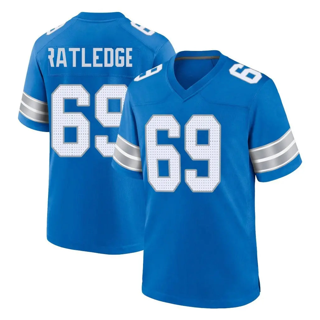 Yuxns D.Lions #69 Tate Ratledge Player Blue Alternate Home Game Stitched Jerseys
