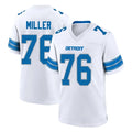Yuxns D.Lions #76 Blake Miller Player White Alternate Home Game Stitched Jerseys