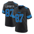 Yuxns D.Lions #87 Sam LaPorta Player Black Alternate Home Game Stitched Jerseys