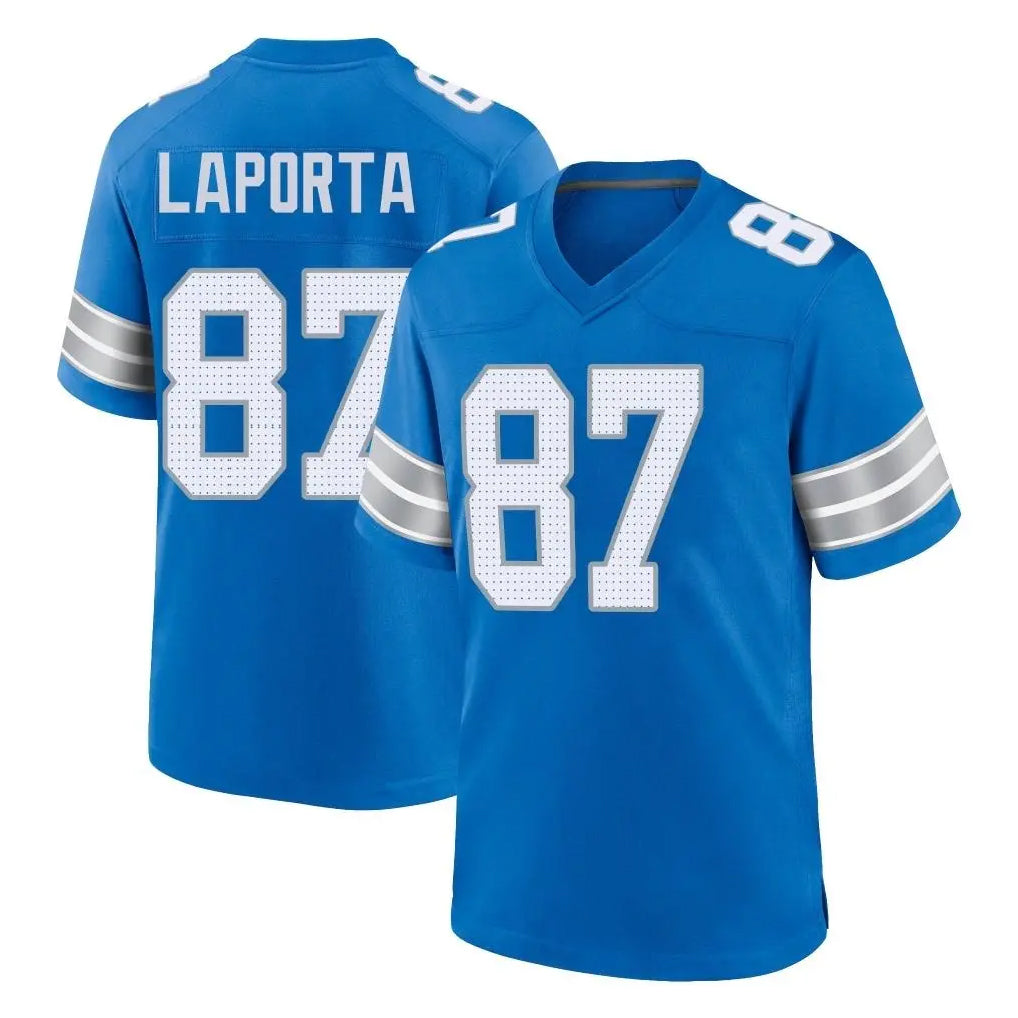 Yuxns D.Lions #87 Sam LaPorta Player Blue Alternate Home Game Stitched Jerseys