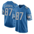 Yuxns D.Lions #87 Sam LaPorta Player Blue Home Game Stitched Jerseys