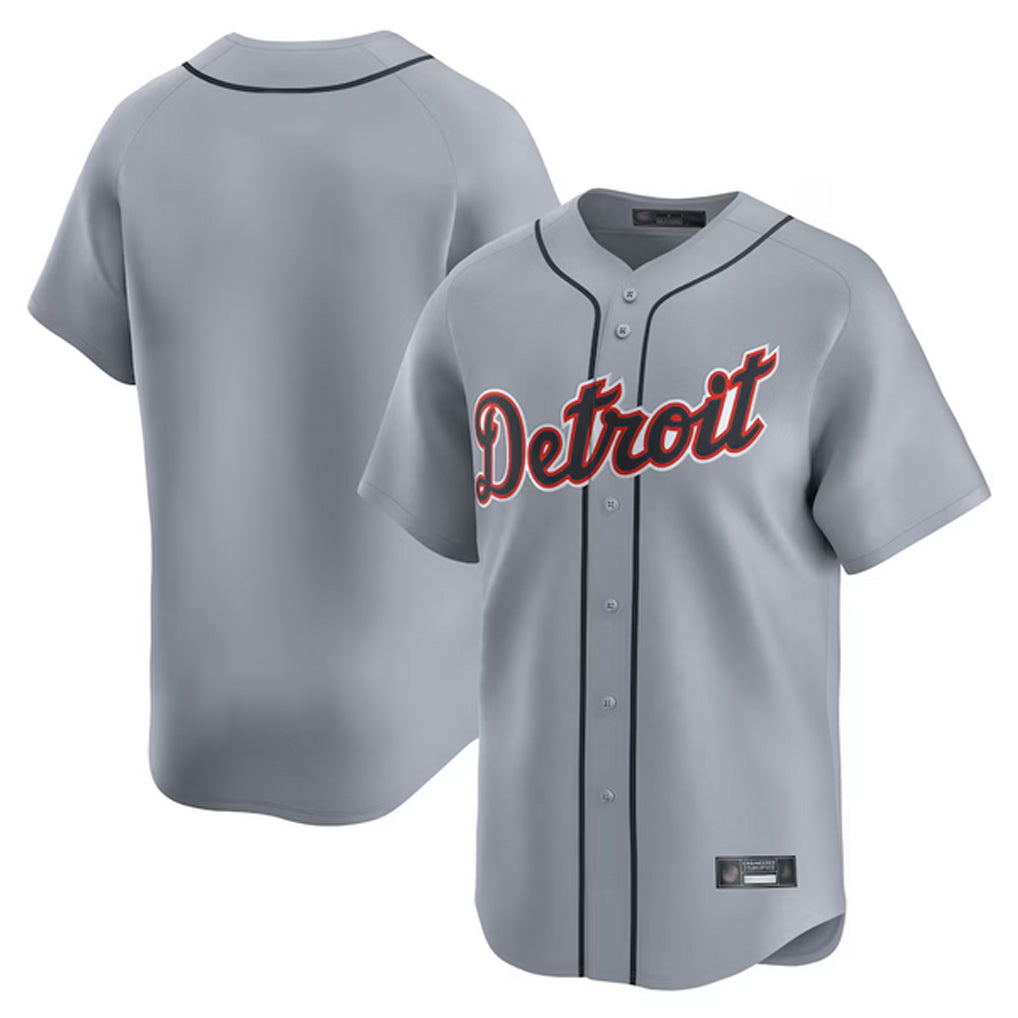 Yuxns D.Tigers ## Tigers Blank Player Gray Home Limited Stitched Jerseys