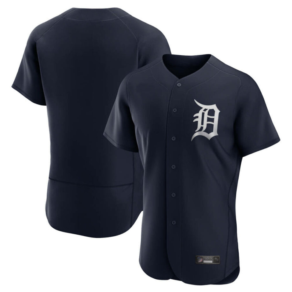 Yuxns D.Tigers ## Tigers Blank Player Navy Home Limited Elite Stitched Jerseys
