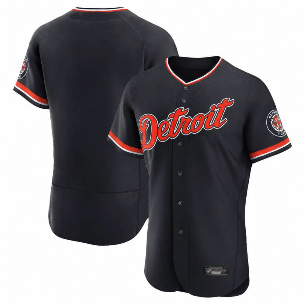 Yuxns D.Tigers ## Tigers Blank Player Navy Limited Elite Home Game Stitched Jerseys