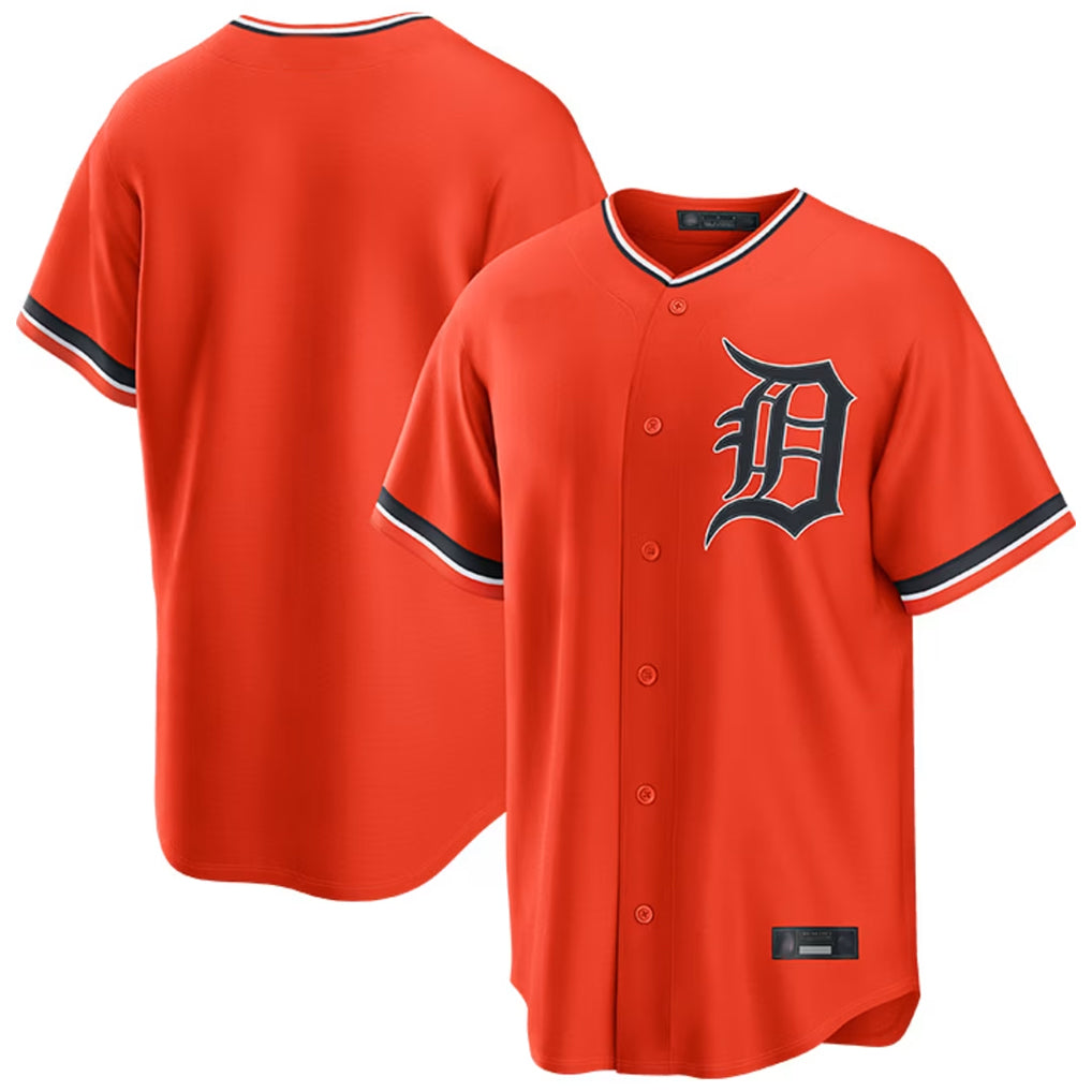 Yuxns D.Tigers ## Tigers Blank Player Orange Home Game Stitched Jerseys