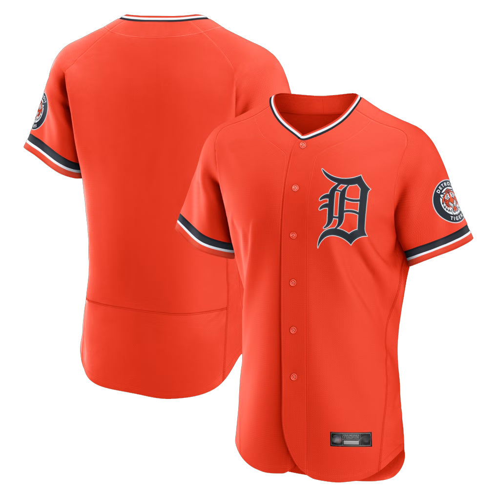 Yuxns D.Tigers ## Tigers Blank Player Orange Limited Elite Home Stitched Jerseys