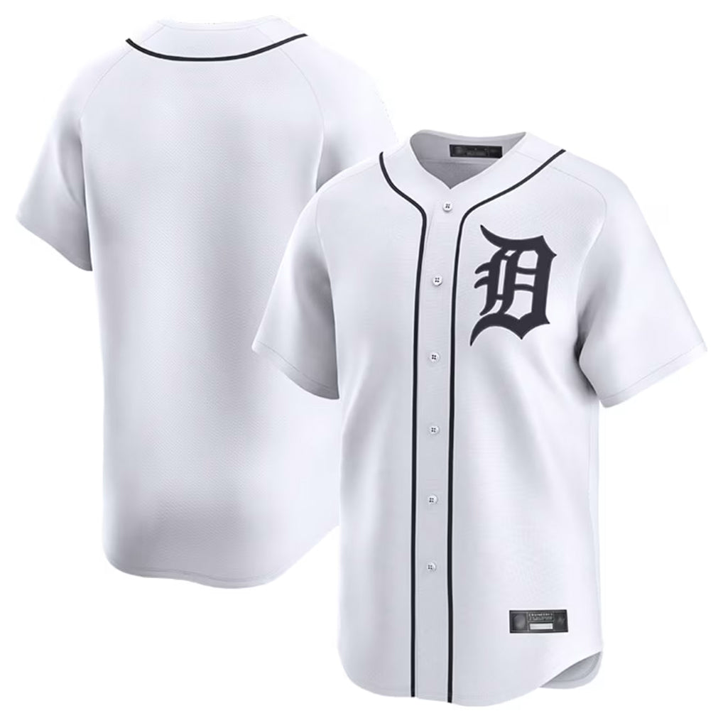 Yuxns D.Tigers ## Tigers Blank Player White Home Limited Stitched Jerseys