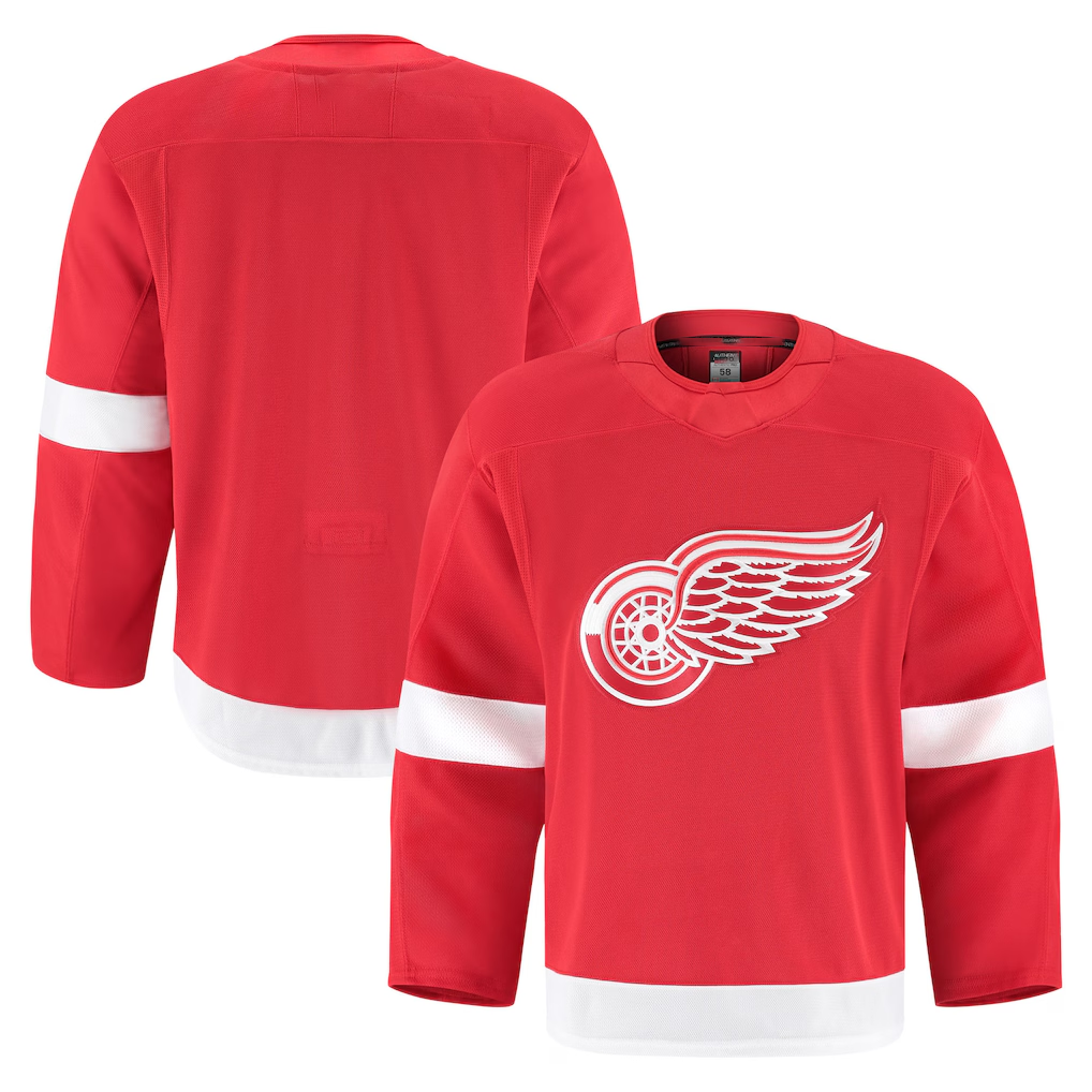 Yuxns DR.Wings Red Home Authentic Pro Jersey