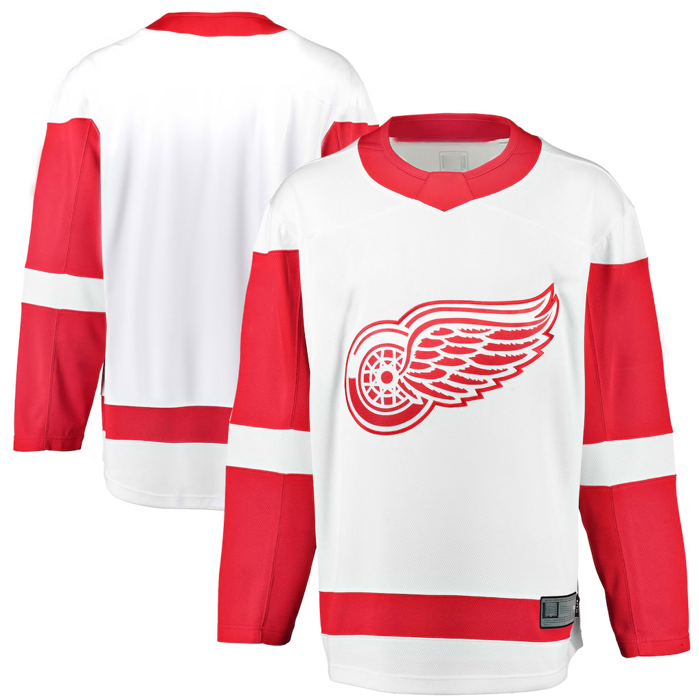 Yuxns DR.Wings White Breakaway Away Jerseys