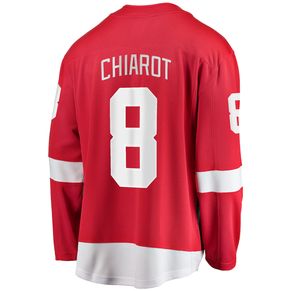 Yuxns DR.Wings #8 Ben Chiarot Red Home Breakaway Player Jerseys