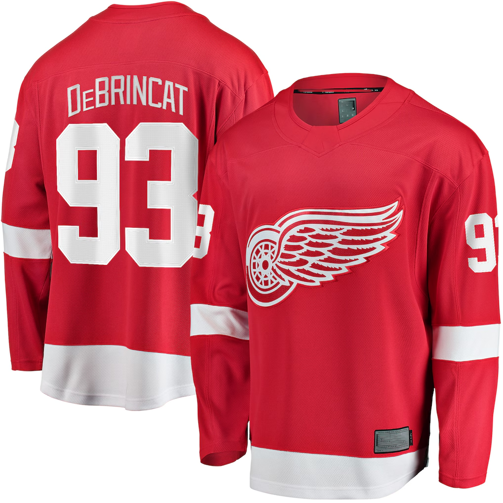 Yuxns DR.Wings #93 Alex DeBrincat Red Breakaway Jerseys