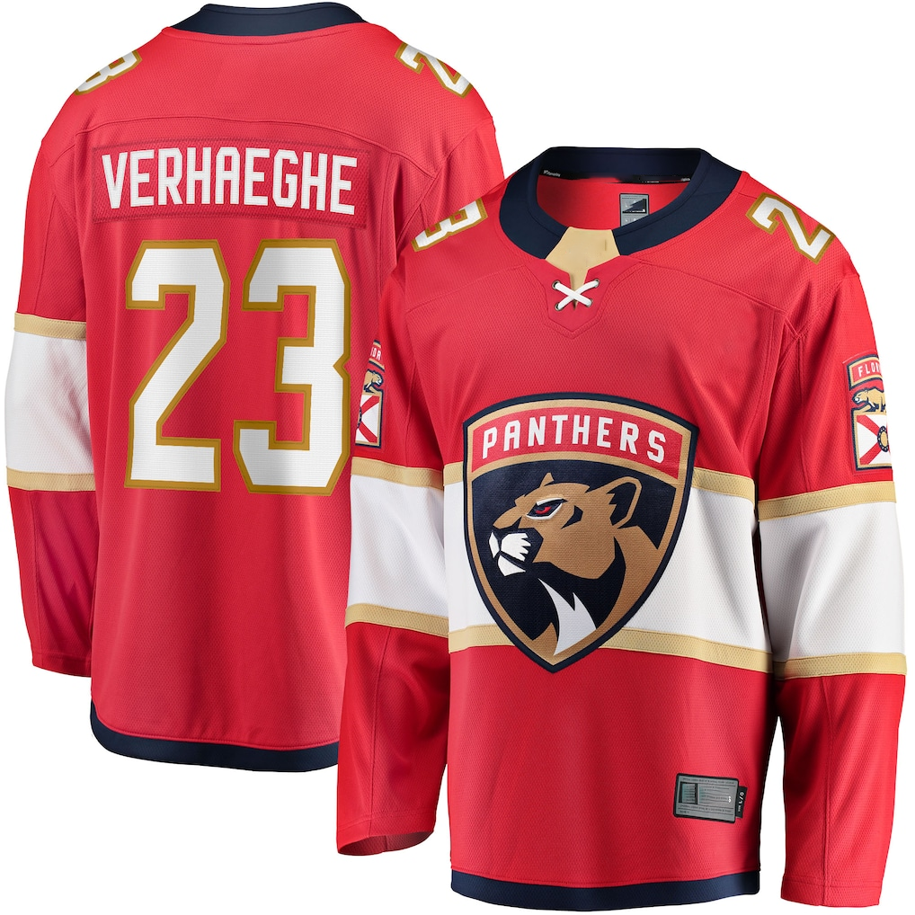 Yuxns F.Panthers #23 Carter Verhaeghe Red Home Breakaway Jerseys