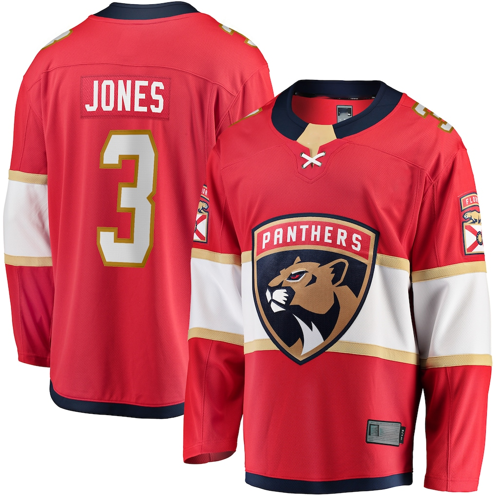 Yuxns F.Panthers #3 Seth Jones Red Home Breakaway Jerseys