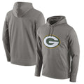 Yuxns GB.Packers Gray Circuit Logo Pullover Hoodies Limited Game Blank Player Stitched Jerseys