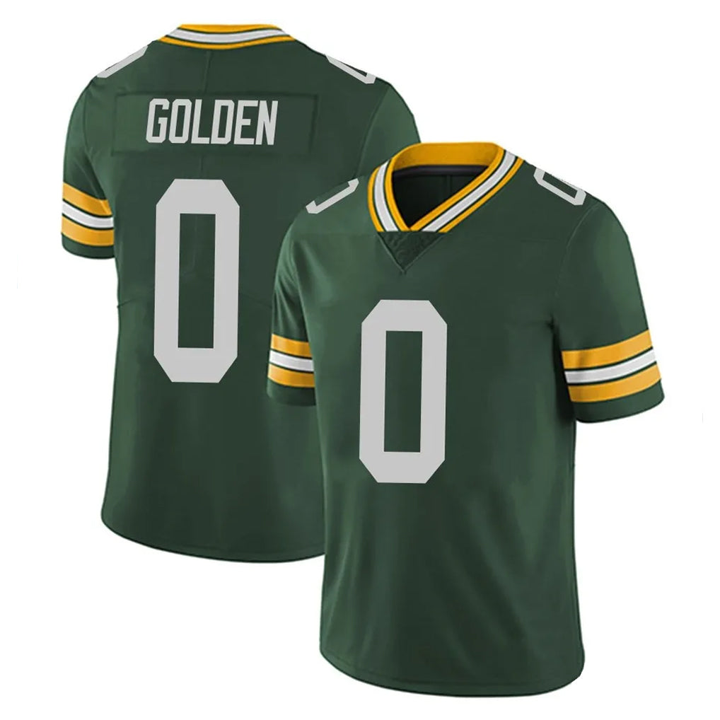 Yuxns GB.Packers #0 Matthew Golden Player Green Vapor Untouchable Limited Home Game Stitched Jerseys