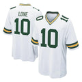 Yuxns GB.Packers #10 Jordan Love Player White Home Game Stitched Jerseys
