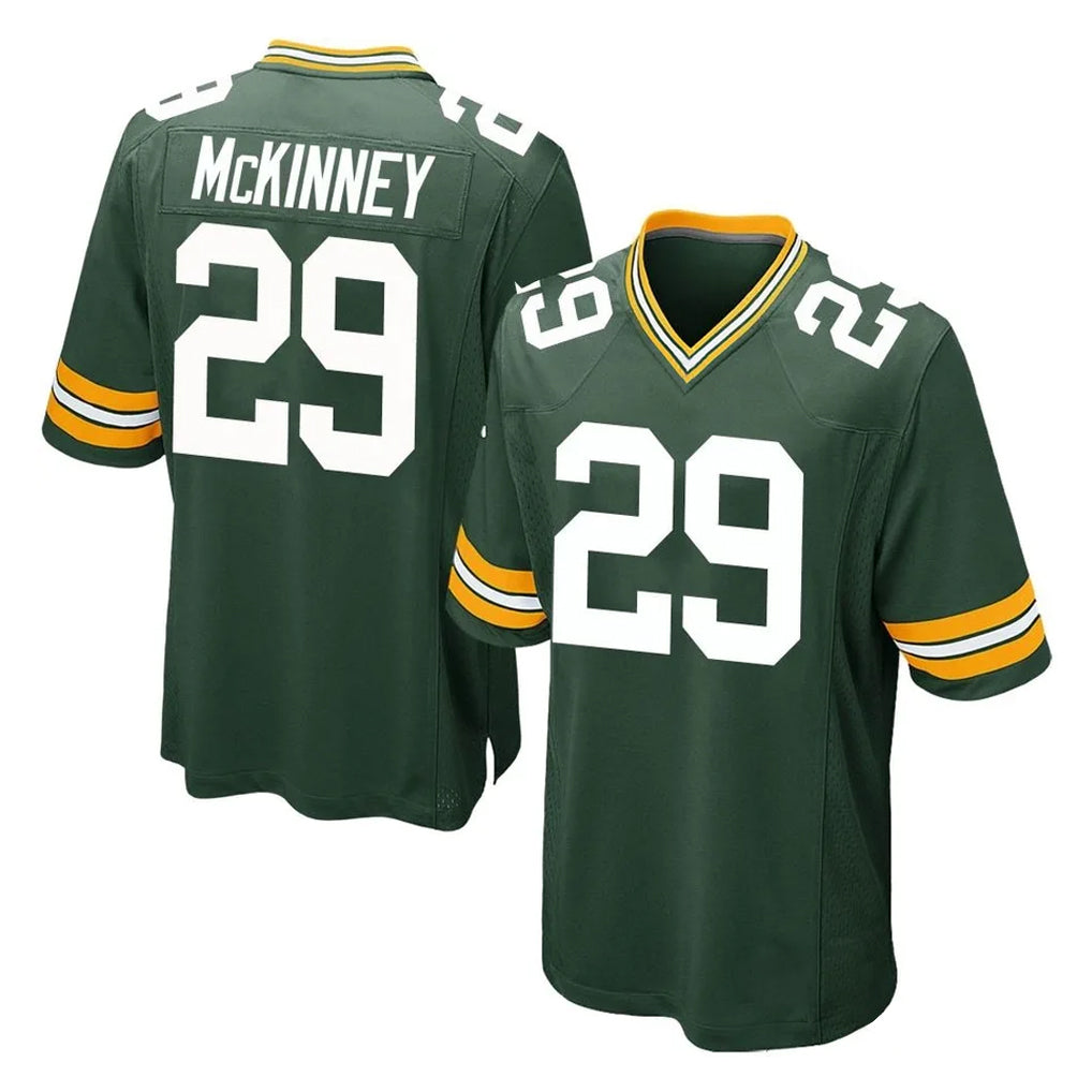 Yuxns GB.Packers #29 Xavier McKinney Player Green Home Game Stitched Jerseys