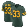 Yuxns GB.Packers #33 Evan Williams Player Green Alternate Home Game Stitched Jerseys