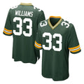 Yuxns GB.Packers #33 Evan Williams Player Green Home Game Stitched Jerseys