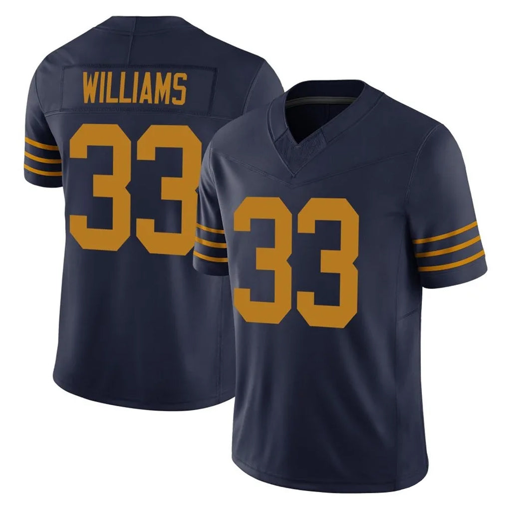 Yuxns GB.Packers #33 Evan Williams Player Navy The 1923 Classic Vapor F.U.S.E. Home Game Stitched Jerseys