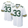 Yuxns GB.Packers #33 Evan Williams Player White Home Game Stitched Jerseys