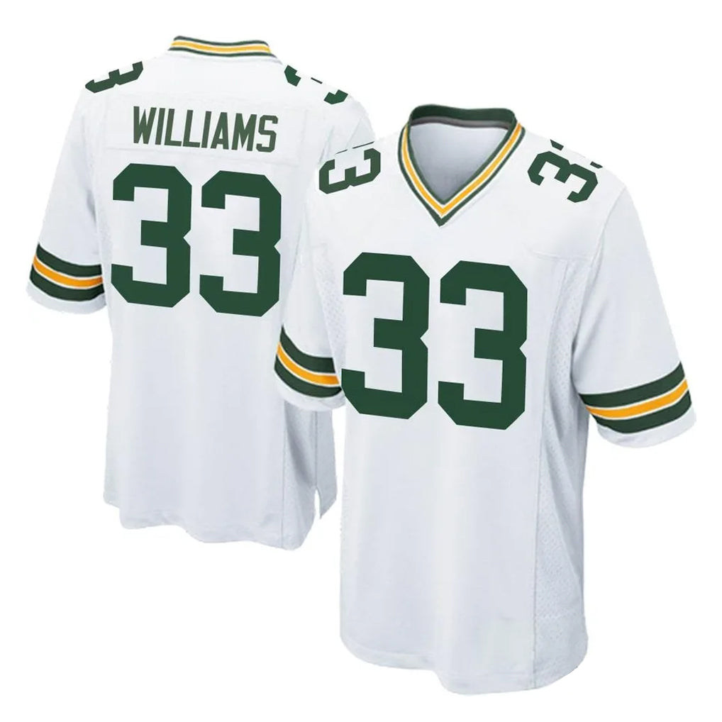 Yuxns GB.Packers #33 Evan Williams Player White Home Game Stitched Jerseys